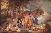 Bourdon, Sebastien Bacchus and Ceres with Nymphs and Satyrs Spain oil painting reproduction